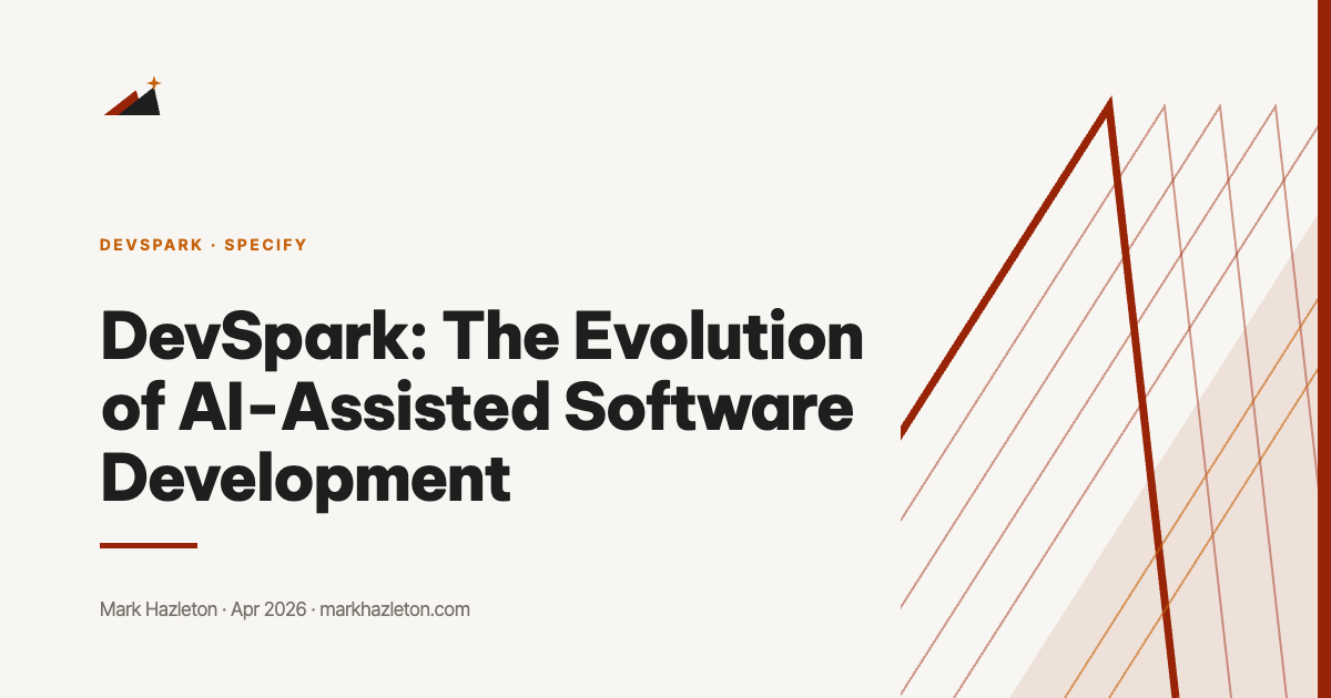 DevSpark: The Evolution of AI-Assisted Software Development