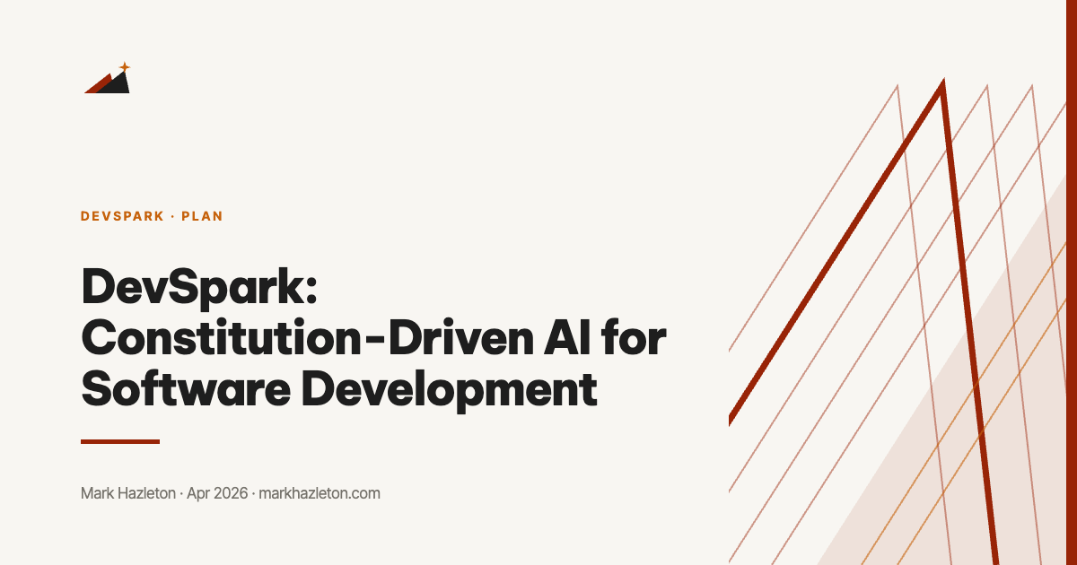 DevSpark: Constitution-Driven AI for Software Development