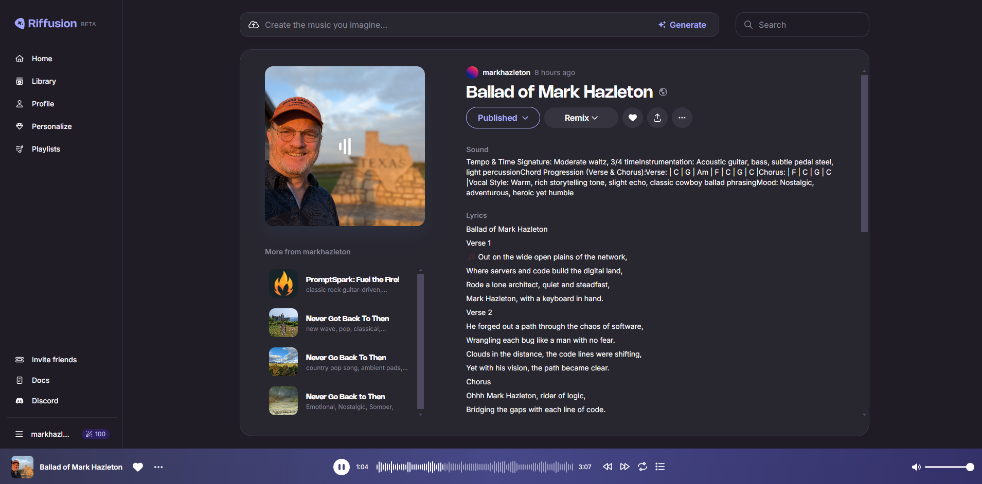 Ballad of Mark Hazleton