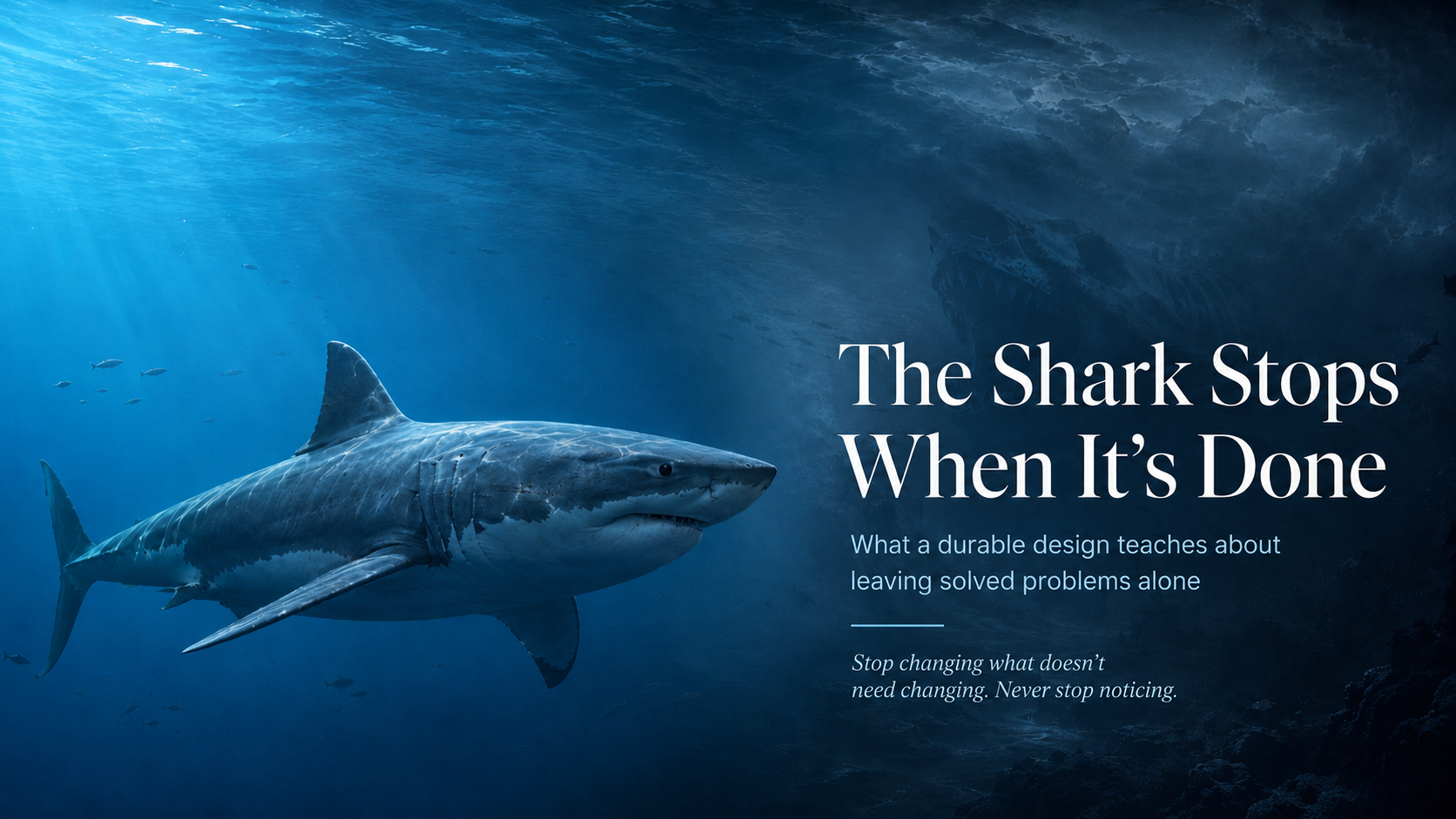The Shark Stops When It's Done